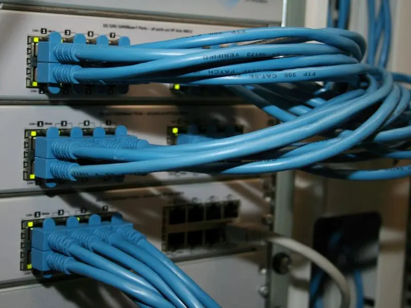 Servidores de rede em um data center